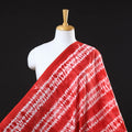  Red Tie & Dye Pure Cotton Shibori Fabric 