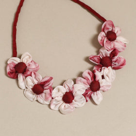 Traditional handmade cherry floral gajra - handcrafted