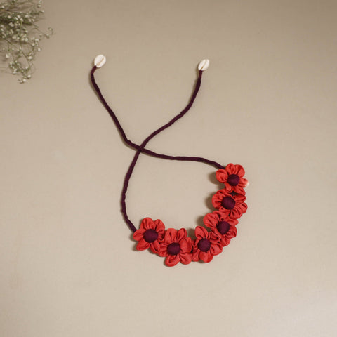 Traditional handmade fabart marigold gajra - handcrafted