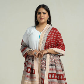  Authentic Bagh Print Silk Dupatta 