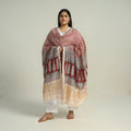 Red - traditional maheshwari silk bagh dupatta 10