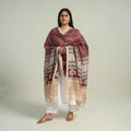 Red - traditional maheshwari silk bagh dupatta 07