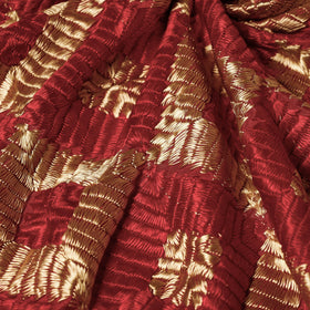  Traditional Phulkari Embroidered Chinnon Fabric 