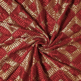  Traditional Phulkari Embroidered Chinnon Fabric 