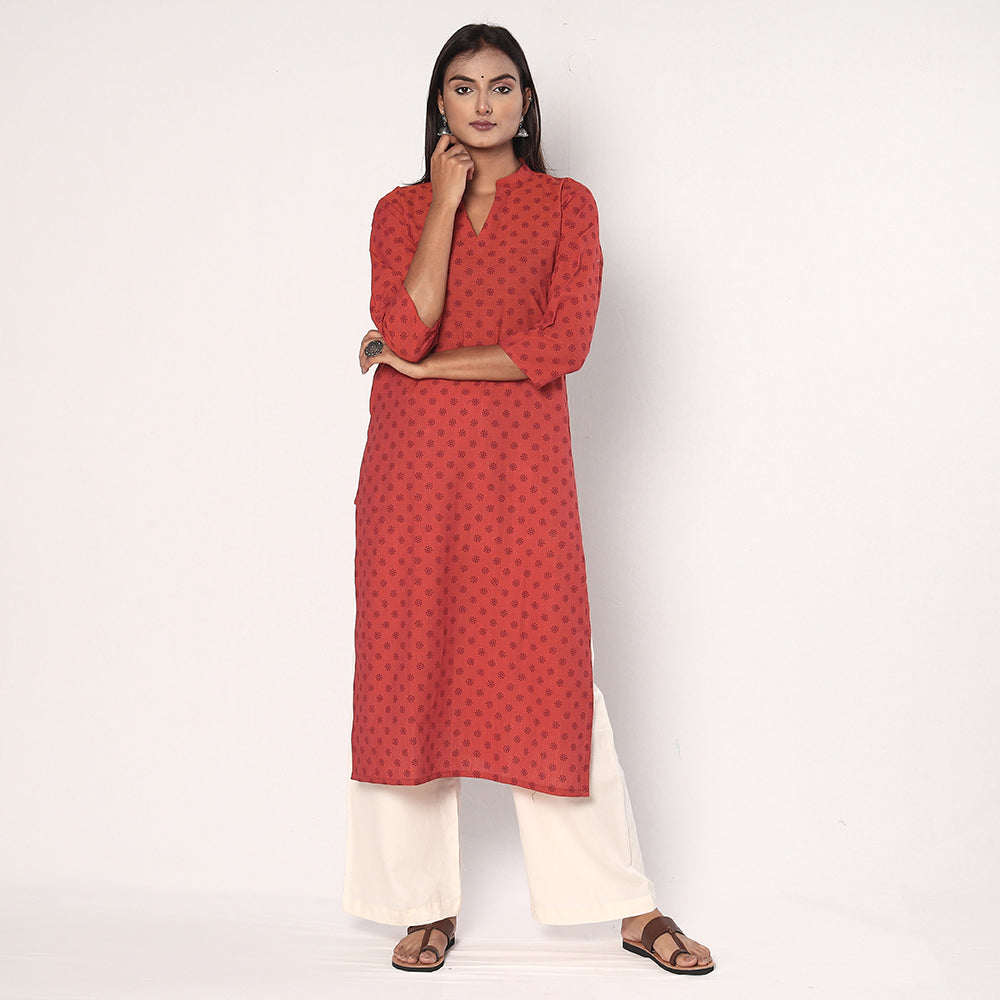 Buy Warli Printed Cotton Long Kurta Online l iTokri.com