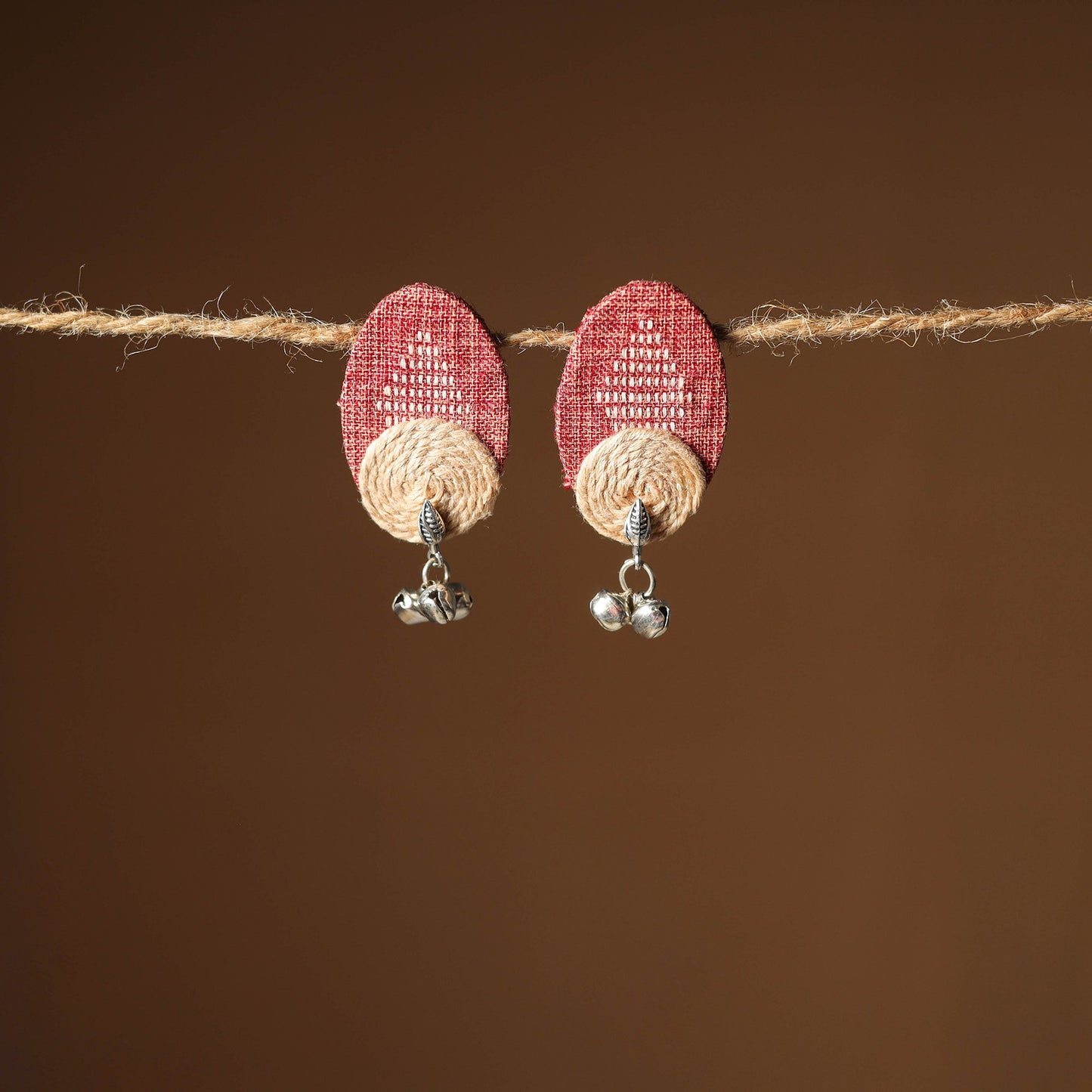 Nikhat Thread Work GS Fabart Earrings 