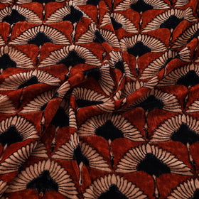 Velvet natural dyed fabric 08 - handcrafted