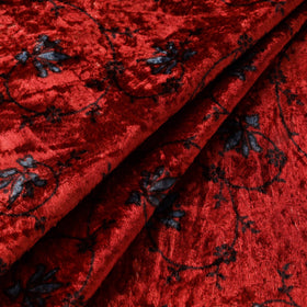 Velvet natural dyed hand fabric 01 - handcrafted