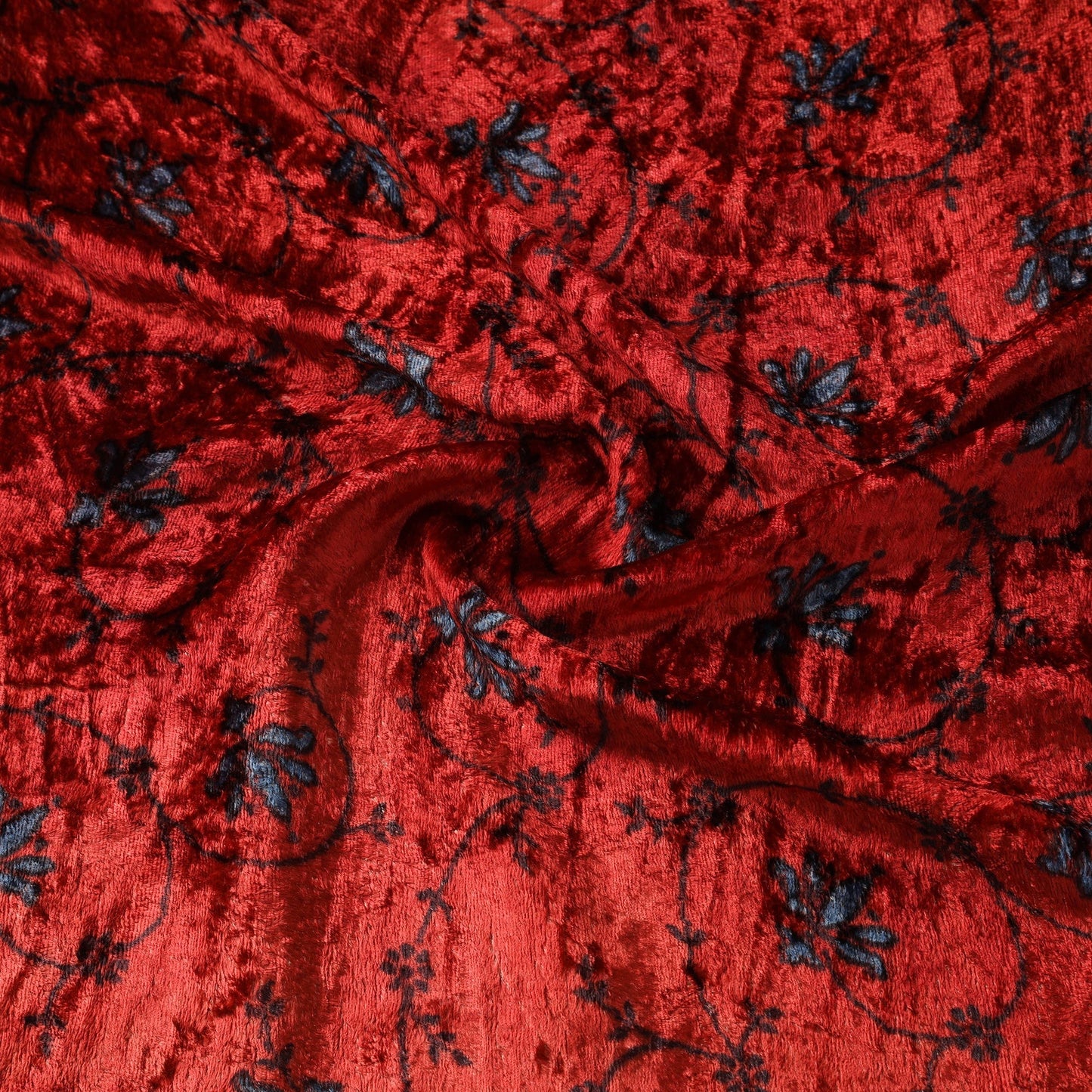 Velvet natural dyed hand fabric 01 - handcrafted