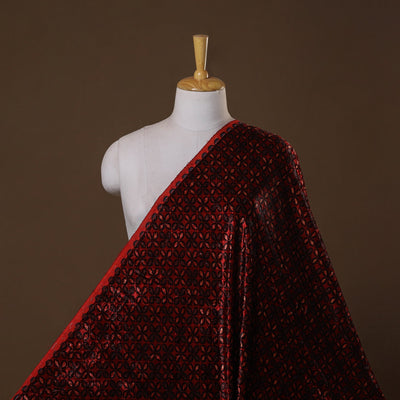 Velvet natural dyed hand fabric 15 - handcrafted