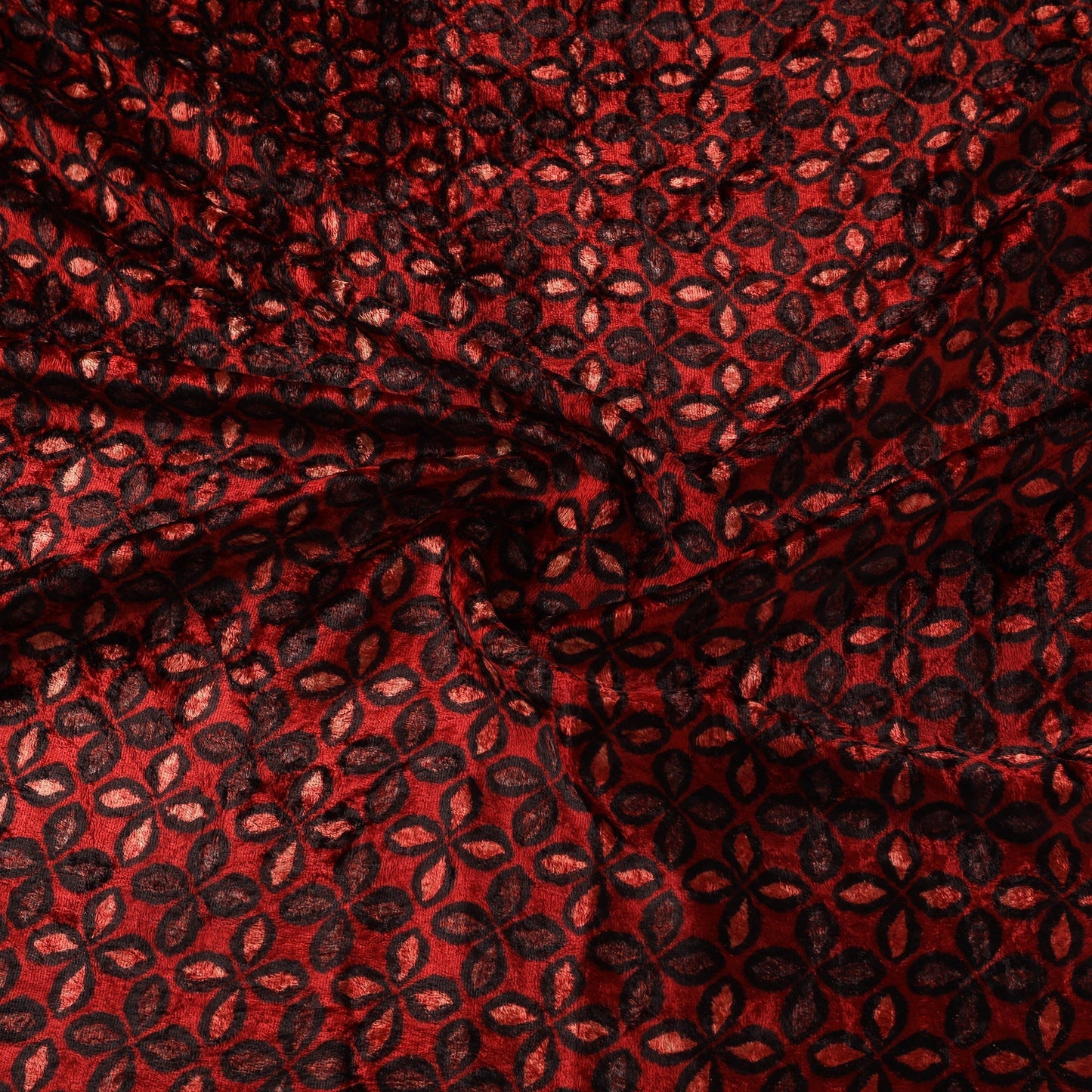 Velvet natural dyed hand fabric 15 - handcrafted