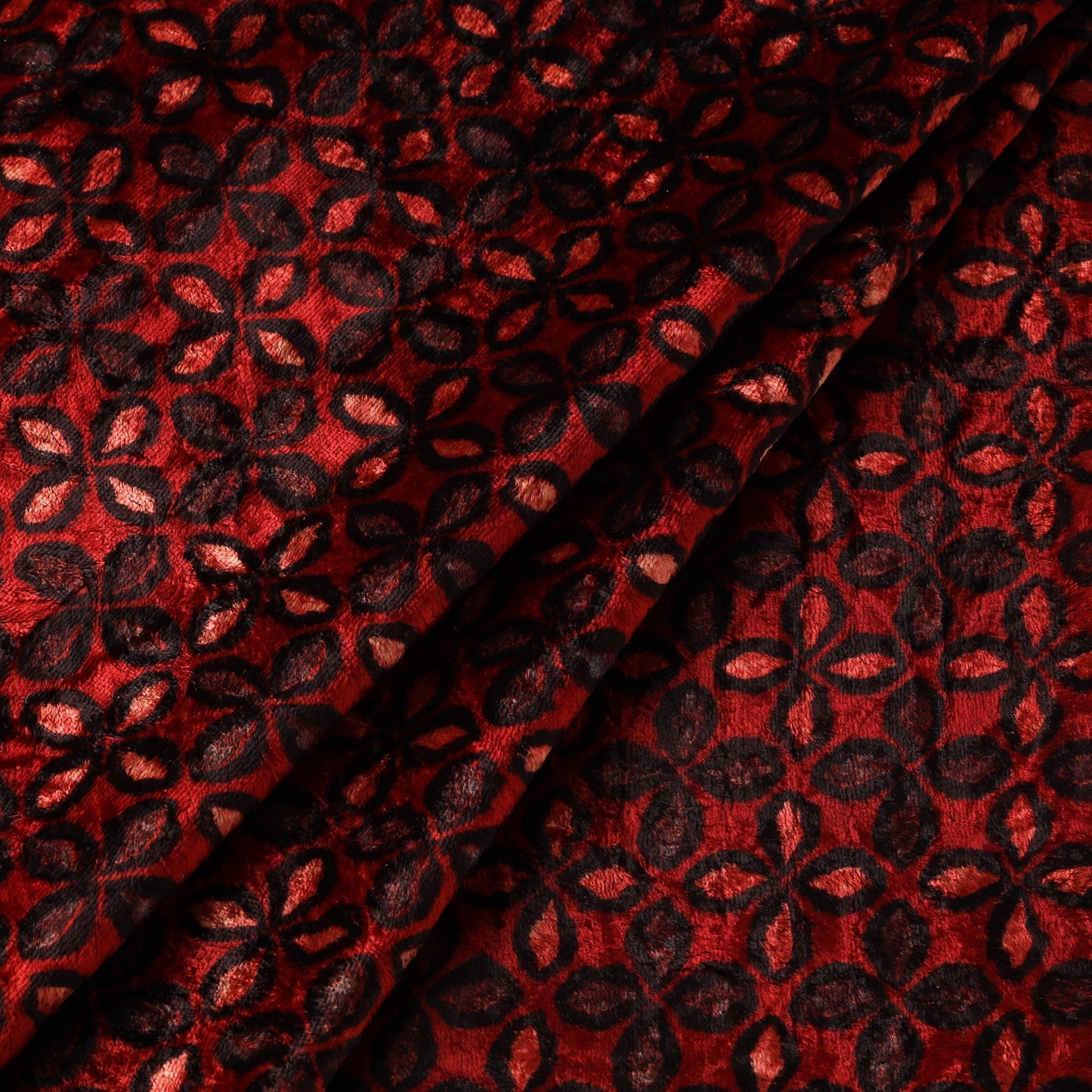 Velvet natural dyed hand fabric 15 - handcrafted