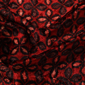 Velvet natural dyed hand fabric 15 - handcrafted