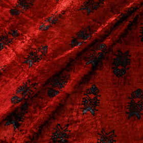 Velvet natural dyed hand fabric 29 - handcrafted