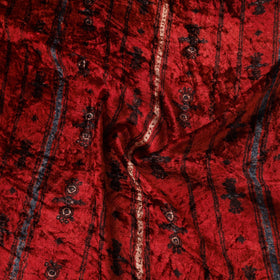 Velvet natural dyed hand fabric 25 - handcrafted