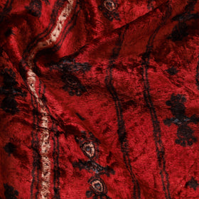 Velvet natural dyed hand fabric 25 - handcrafted