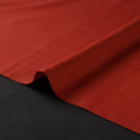 Red - vidarbha handloom plain tussar silk fabric 03