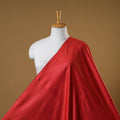 Red - vidarbha handloom plain tussar silk fabric 06