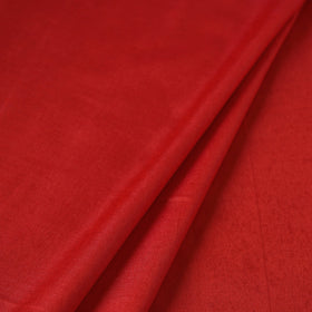 Red - vidarbha handloom plain tussar silk fabric 06