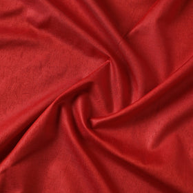 Red - vidarbha handloom plain tussar silk fabric 06