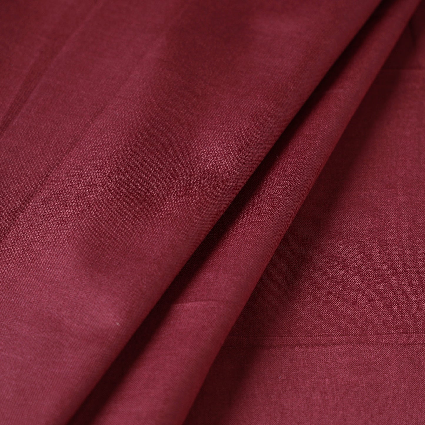 Red - vidarbha handloom plain tussar silk fabric 08