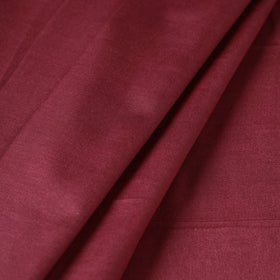 Red - vidarbha handloom plain tussar silk fabric 08