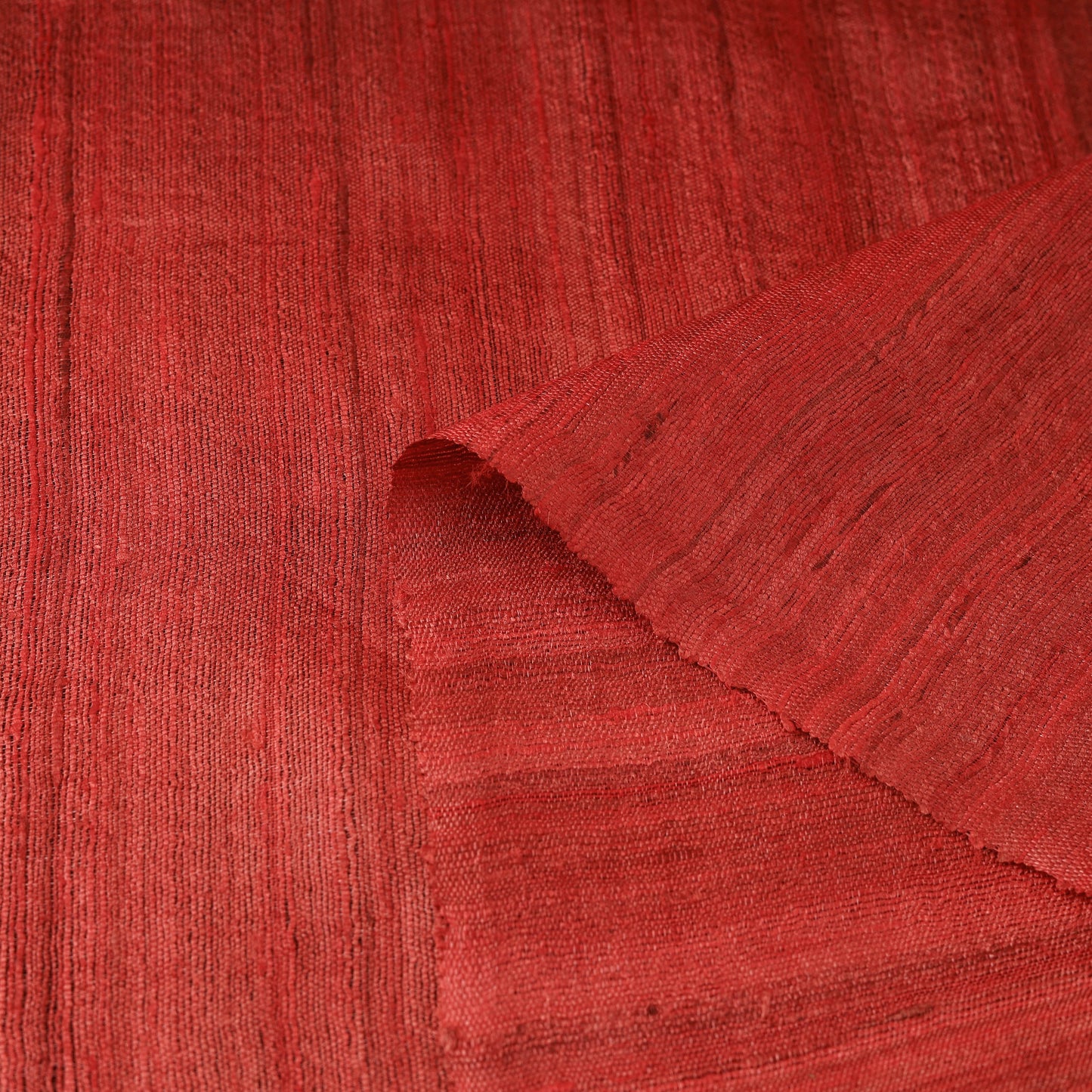 Red - vidarbha tussar x ghicha silk handloom fabric 04
