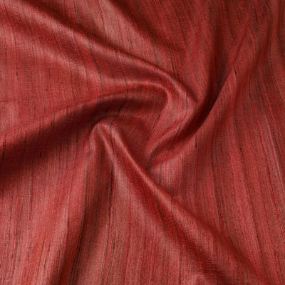 Red - vidarbha tussar x ghicha silk handloom fabric 06