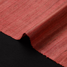 Red - vidarbha tussar x ghicha silk handloom fabric 06