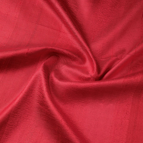 Red - vidarbha tussar x ghicha silk handloom fabric 12
