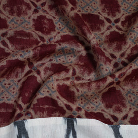 Red - woollen blouse piece 48 - handcrafted