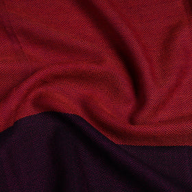 Red - woollen plain blouse piece 14 - handcrafted