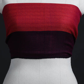Red - woollen plain blouse piece 14 - handcrafted