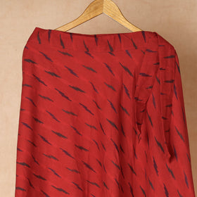 Red Wrap Around Cotton Pochampally Ikat Skirt