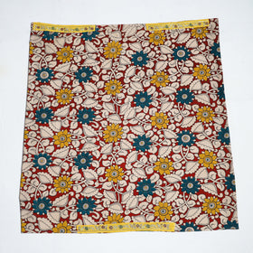 Red - zardozi hand embroidered kalamkari cotton blouse