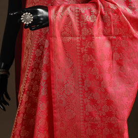 Zari work banarasi silk dupatta 16 - handcrafted
