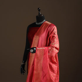 Zari work banarasi silk dupatta 30 - handcrafted