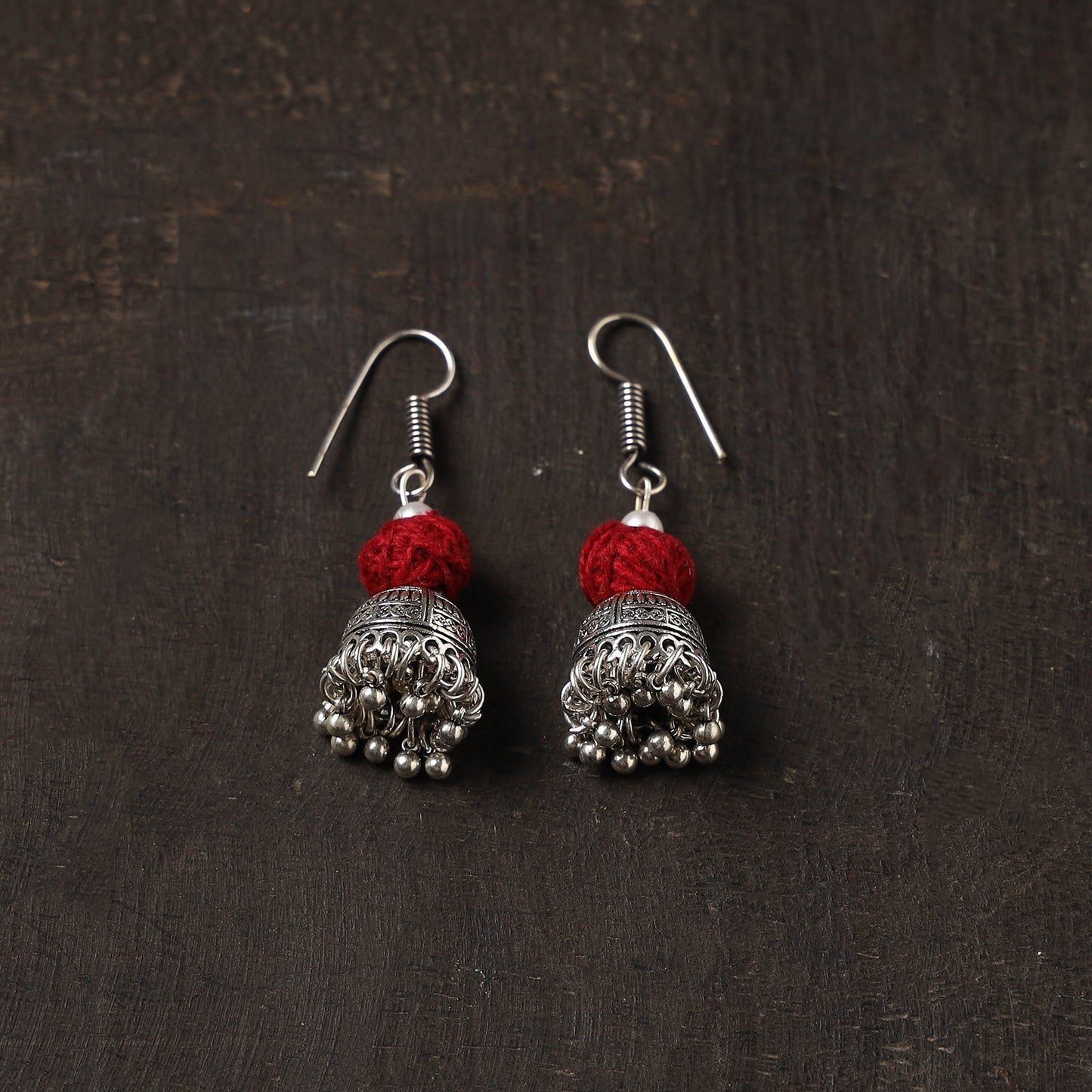 Zoya german silver jhumki earrings - handcrafted