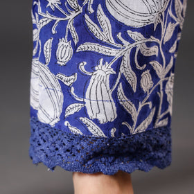 Rich Blue Sanganeri Block Printing Cotton Pant Online