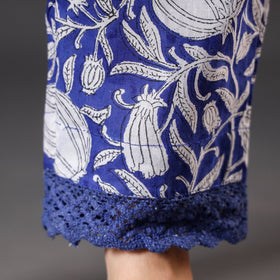Rich Blue Sanganeri Block Printing Cotton Pant Online