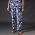 Rich Blue Sanganeri Block Printing Cotton Pant Online