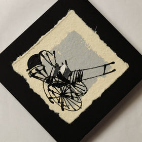 Rickshaw - Handpainted Handmade Paper Diary