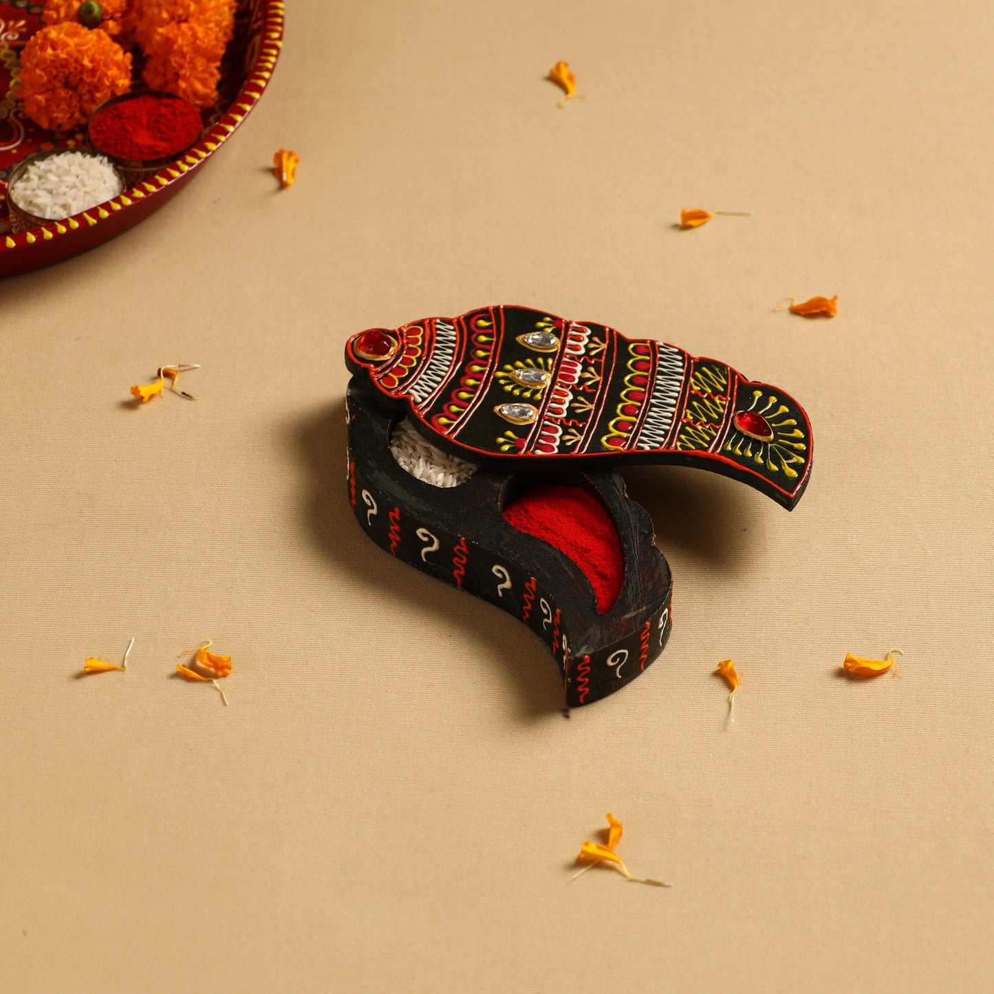  Roli Chawal Box- Hand Painted Home Decor Items 