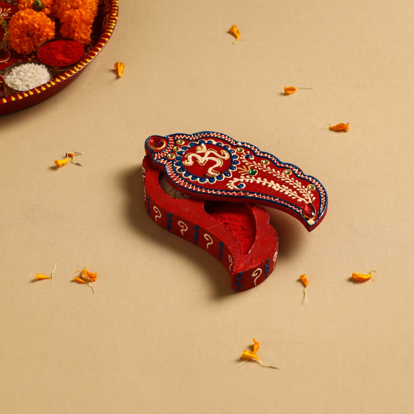  Roli Chawal Box- Hand Painted Home Decor Items 