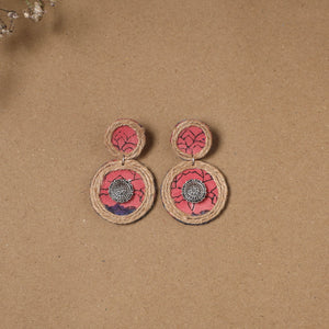 Roshni jute fabart handmade earrings - handcrafted