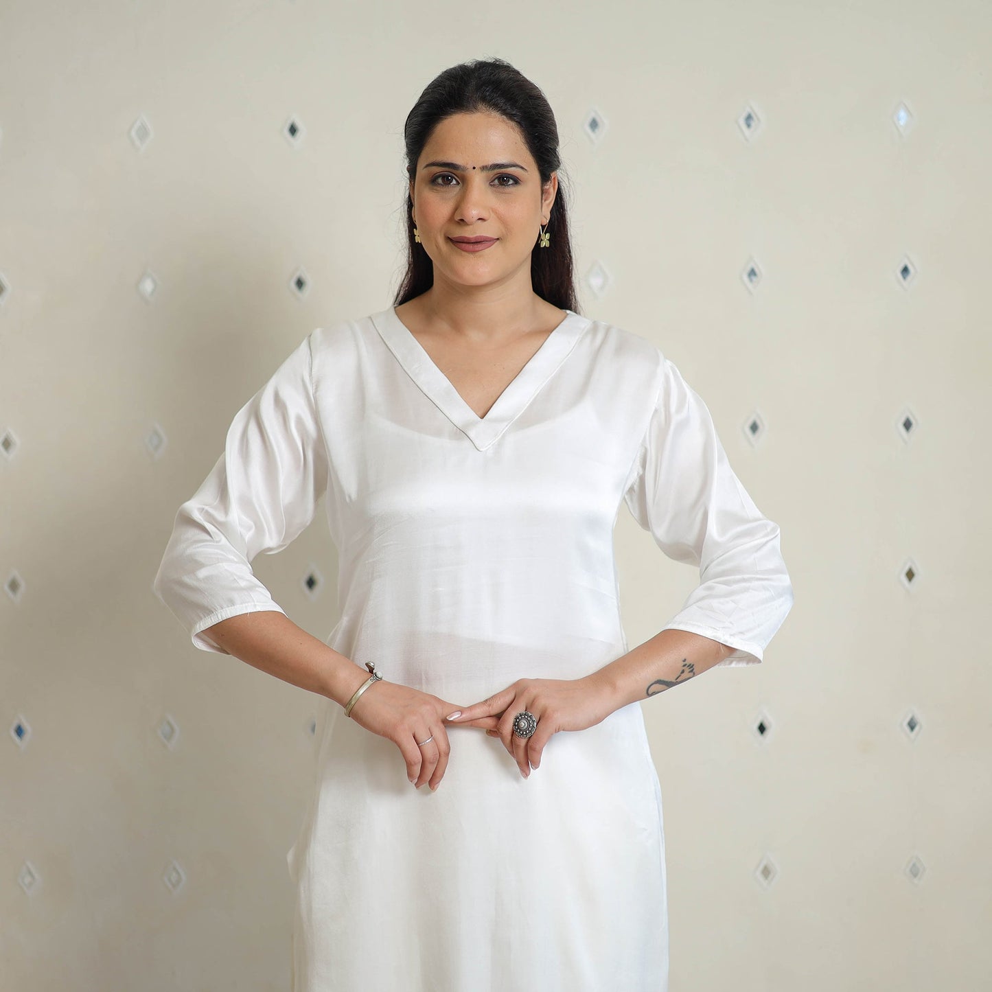 Buy Modal Silk Plain Kurta for Women Online in India