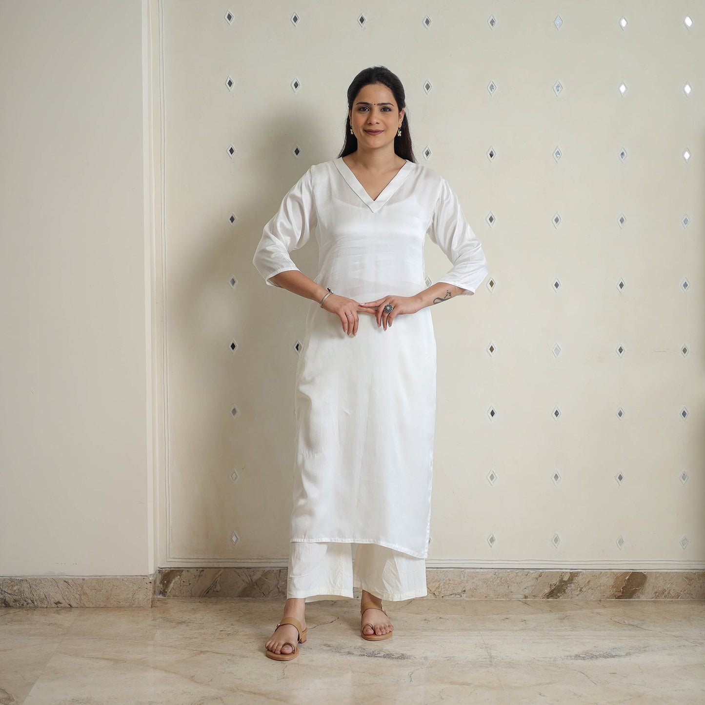Buy Modal Silk Plain Kurta for Women Online in India