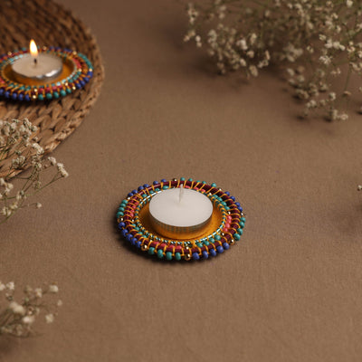 Round - handmade bangle tea light holder (set of 2)