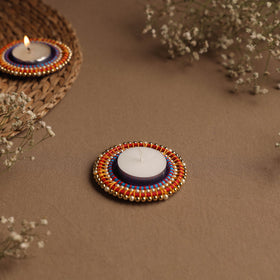 Round - handmade bangle tea light holder (set of 2)