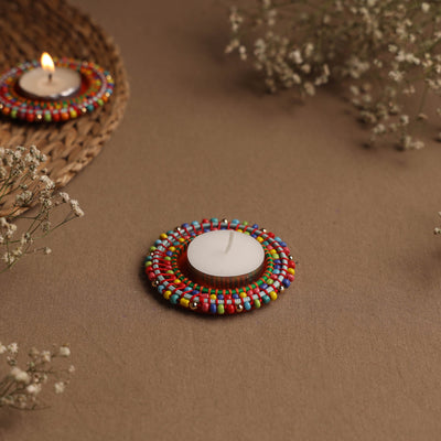 Round - handmade bangle tea light holder (set of 2)